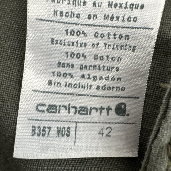 Carhartt Men's 42 Ripstop Cargo Shorts Army Green EUC Inseam 11" - Picture 7 of 14